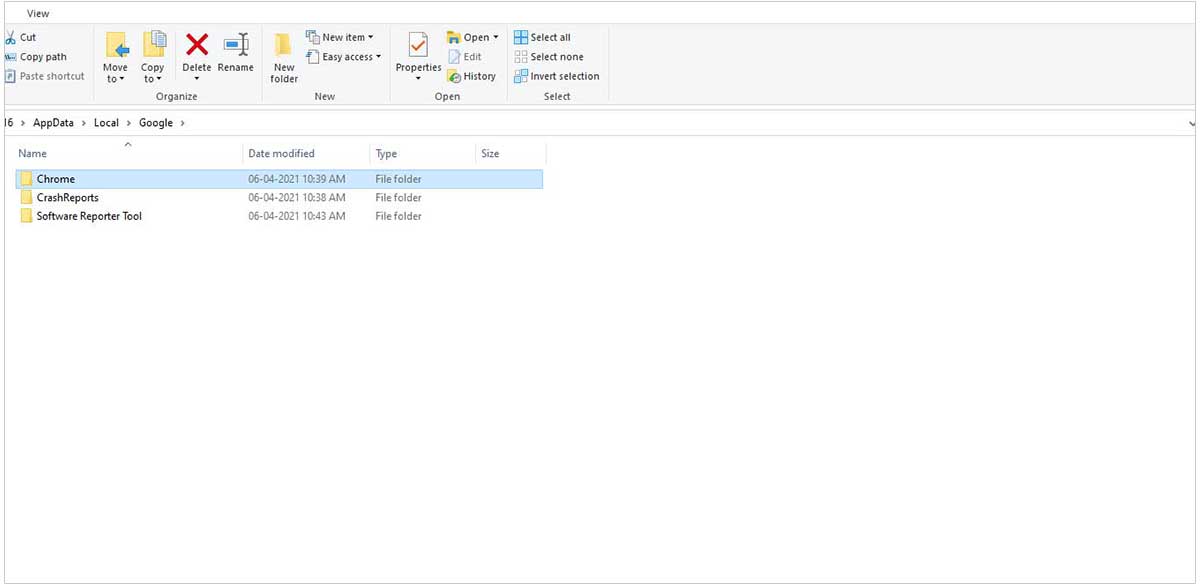 go to Chrome and delete the user data folder